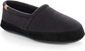 Acorn Men's Slippers with Memory Foam Insole Suede Sidewall and Rubber Outsole