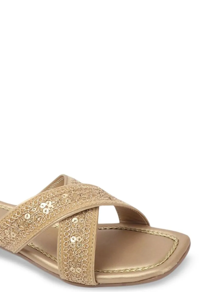 Anouk Women Woven Design Open Toe Flats