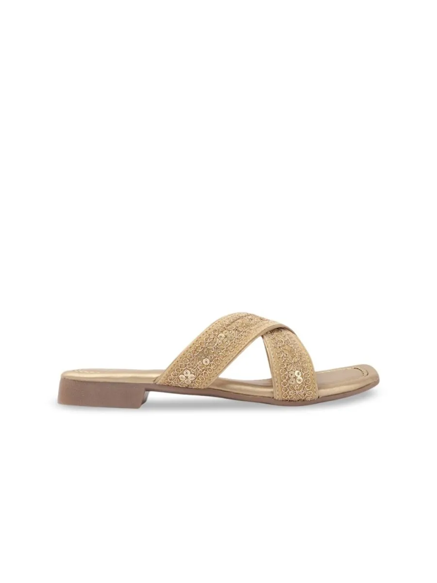 Anouk Women Woven Design Open Toe Flats