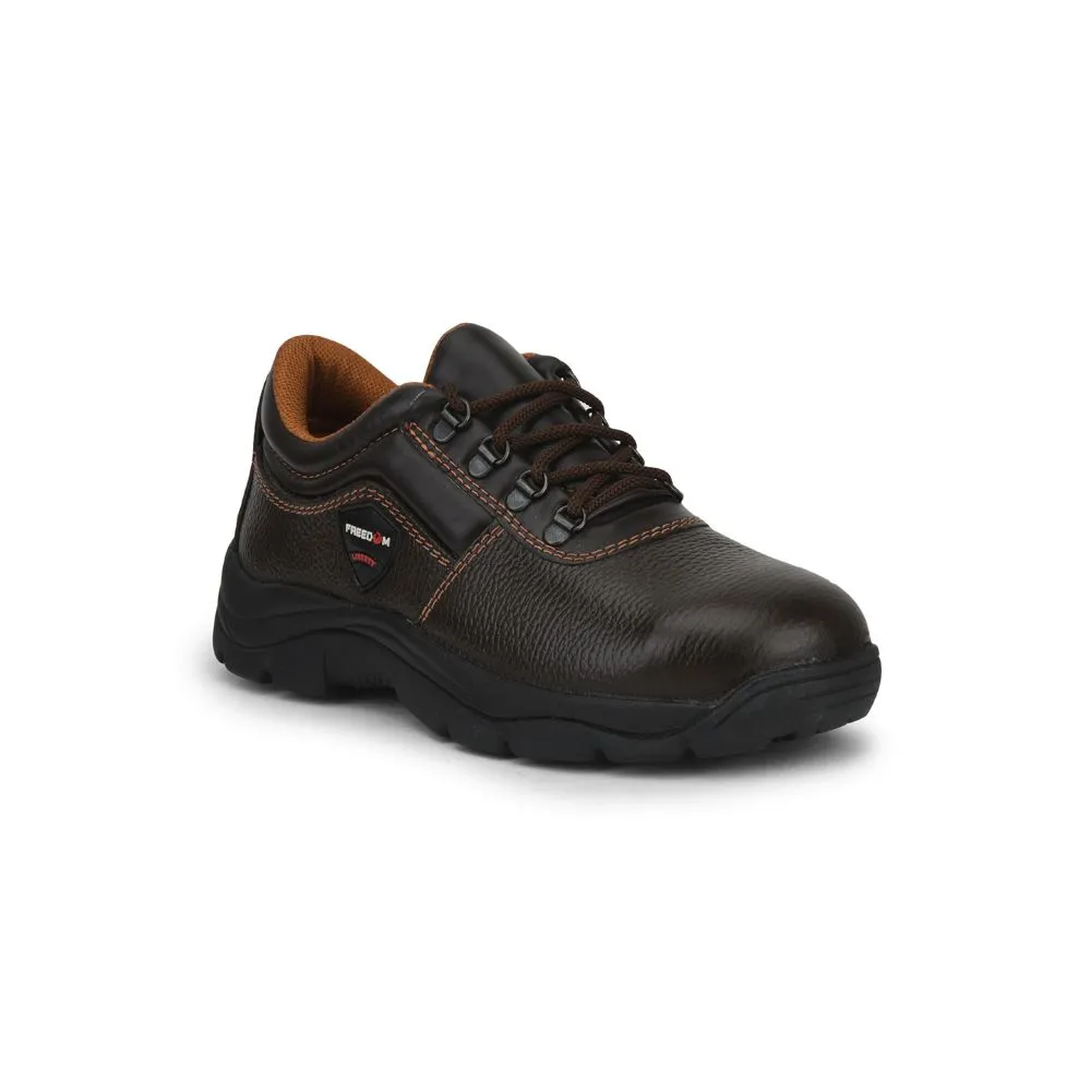 Freedom By Liberty Mens ARMOUR-ST Lacing Brown Safety Shoe