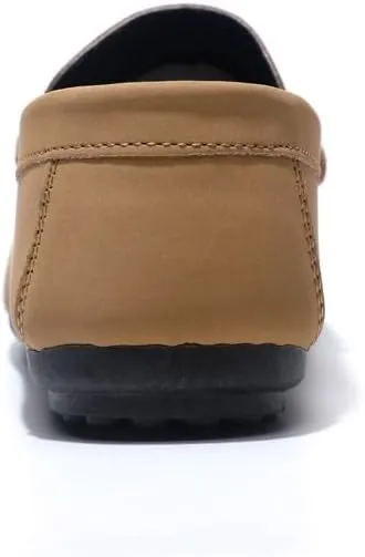 Men's Loafers Round Toe Vegan Leather Penny Loafer Shoe Anti-Slip Comfortable Slip Resistant Walking Slip-ons